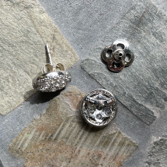 Lafonn Sterling Silver CZ stud earrings - Picture 7 of 9